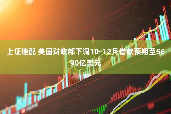 上证速配 美国财政部下调10-12月借款预期至5690亿美元